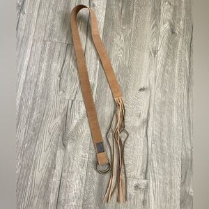 New Sarah Leather belt in Nutmeg